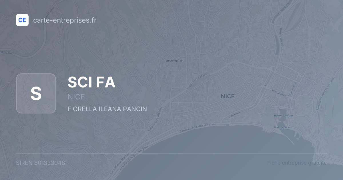 SCI FA — 801333048 — fiche entreprise