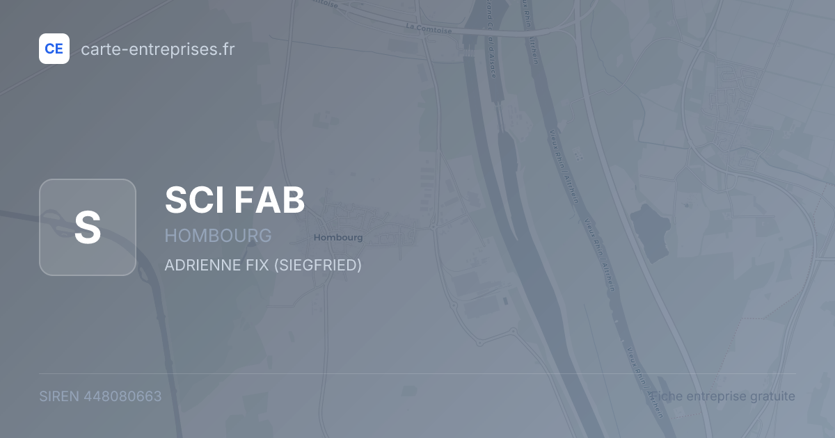 SCI FAB — 448080663 — fiche entreprise