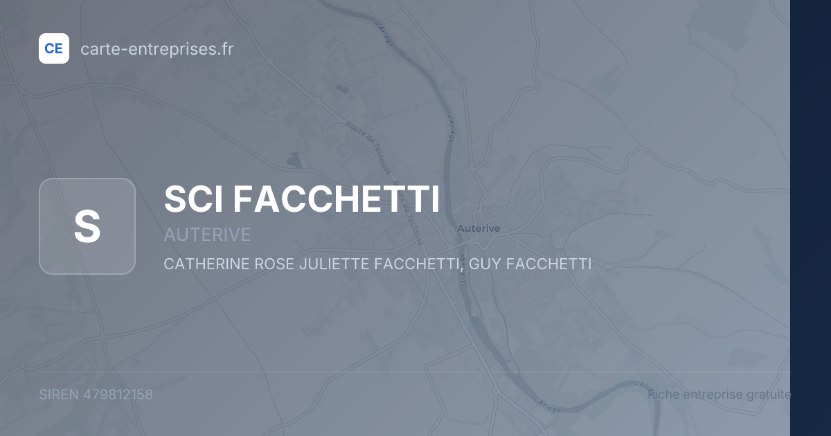 SCI FACCHETTI — 479812158 — fiche entreprise