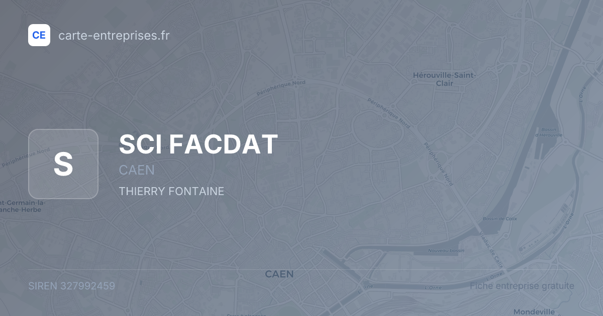 SCI FACDAT — 327992459 — fiche entreprise