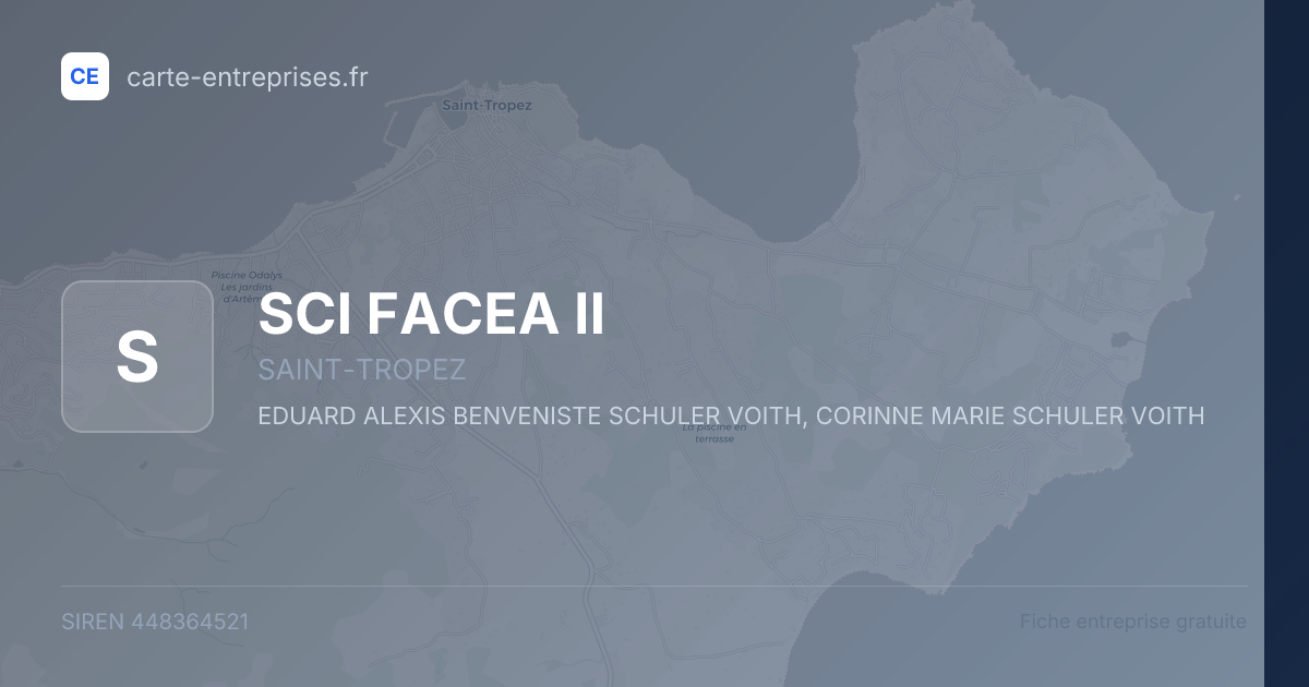 SCI FACEA II — 448364521 — fiche entreprise