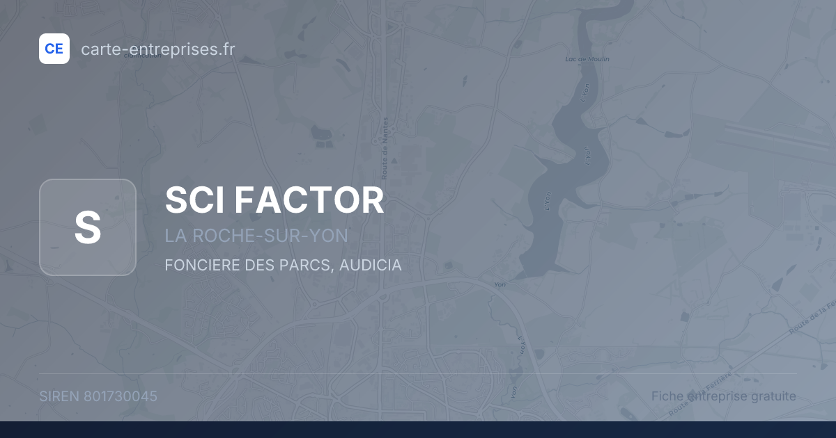 SCI FACTOR — 801730045 — fiche entreprise