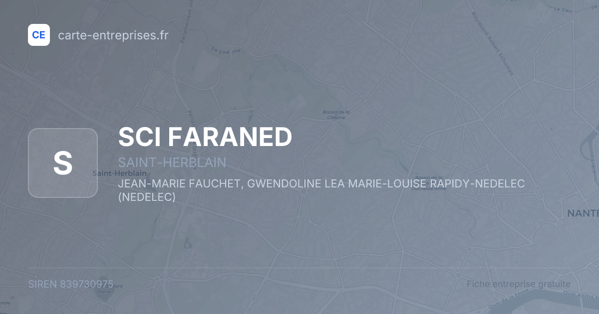 SCI FARANED — 839730975 — fiche entreprise