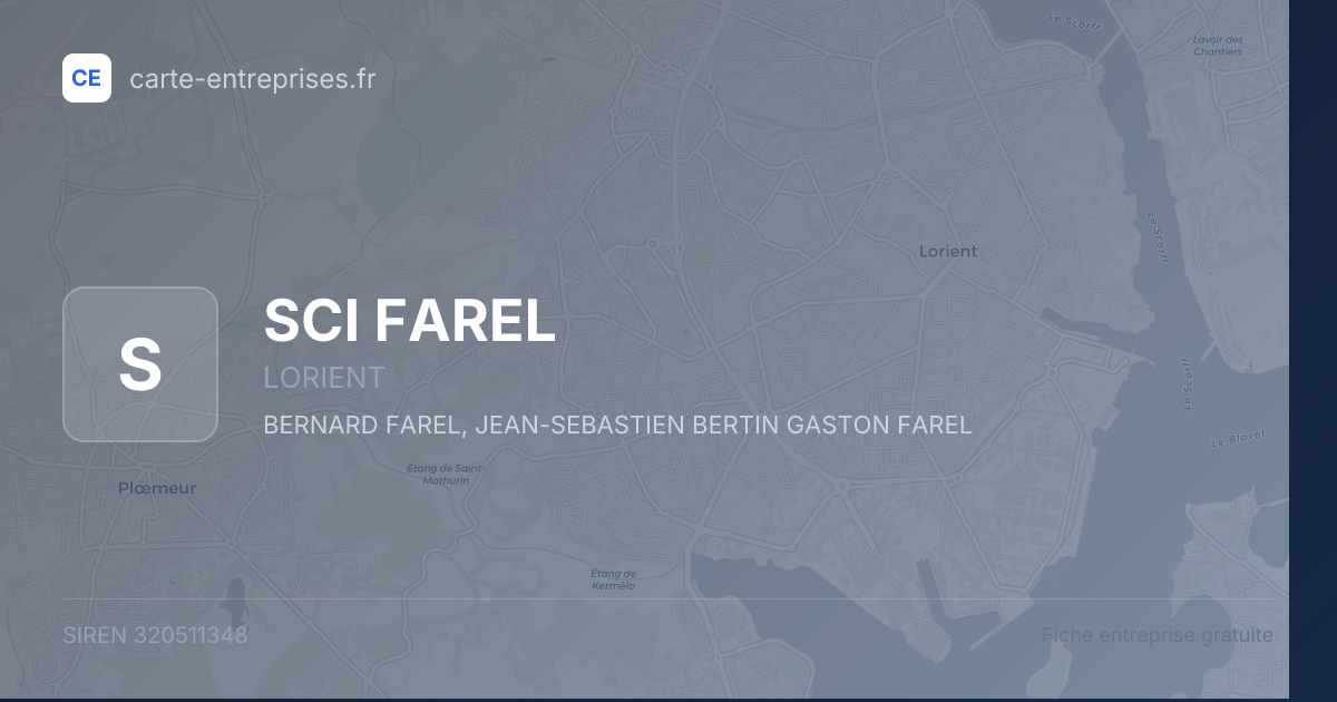 SCI FAREL — 320511348 — fiche entreprise