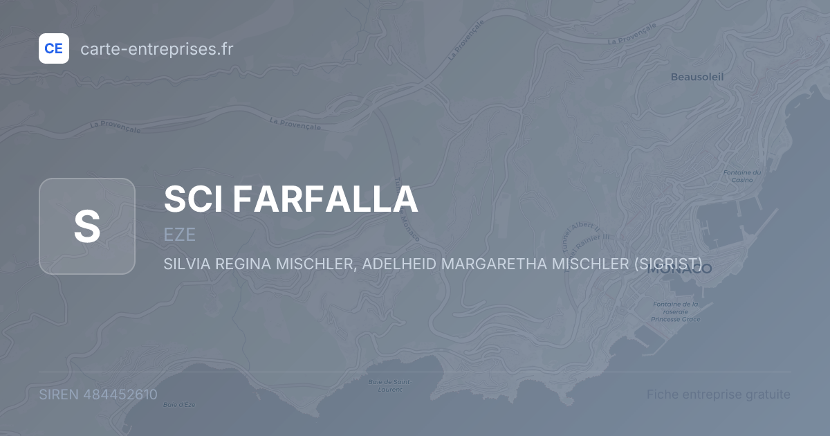 SCI FARFALLA — 484452610 — fiche entreprise