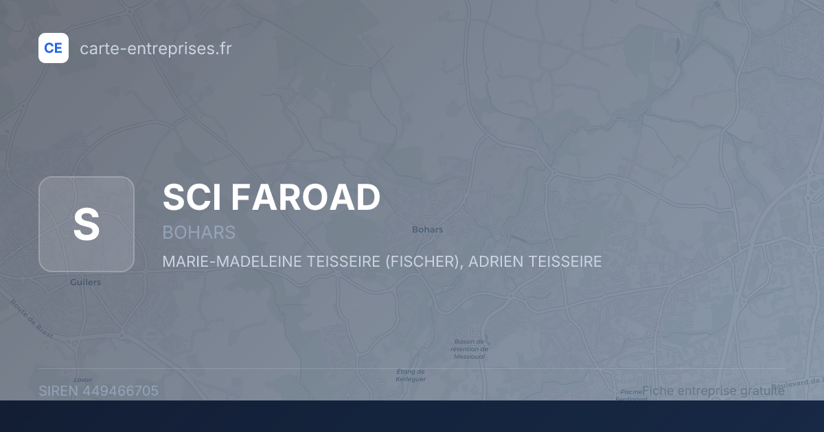 SCI FAROAD — 449466705 — fiche entreprise