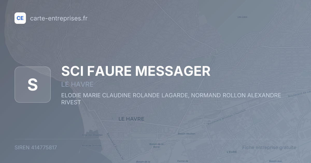 SCI FAURE MESSAGER — 414775817 — fiche entreprise