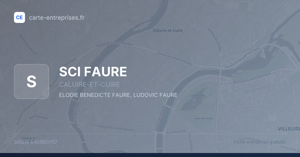 SCI FAURE — 440860757 — fiche entreprise