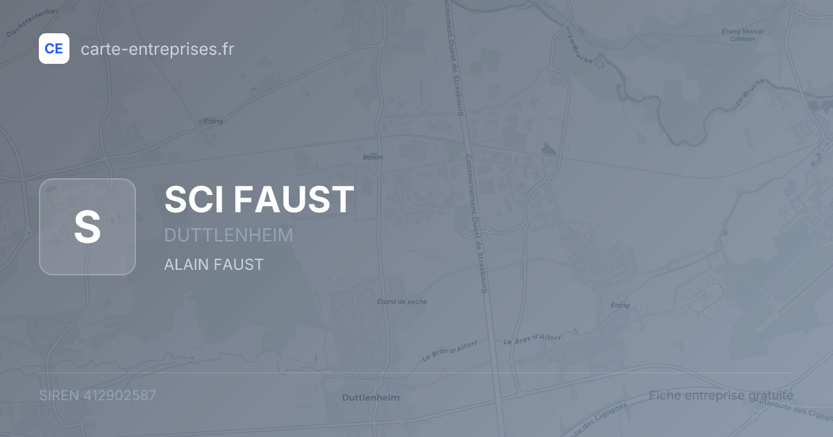 SCI FAUST — 412902587 — fiche entreprise
