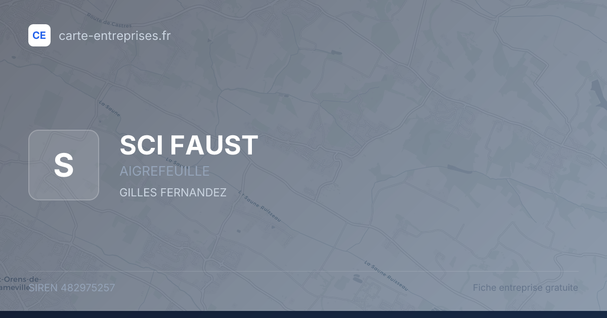 SCI FAUST — 482975257 — fiche entreprise