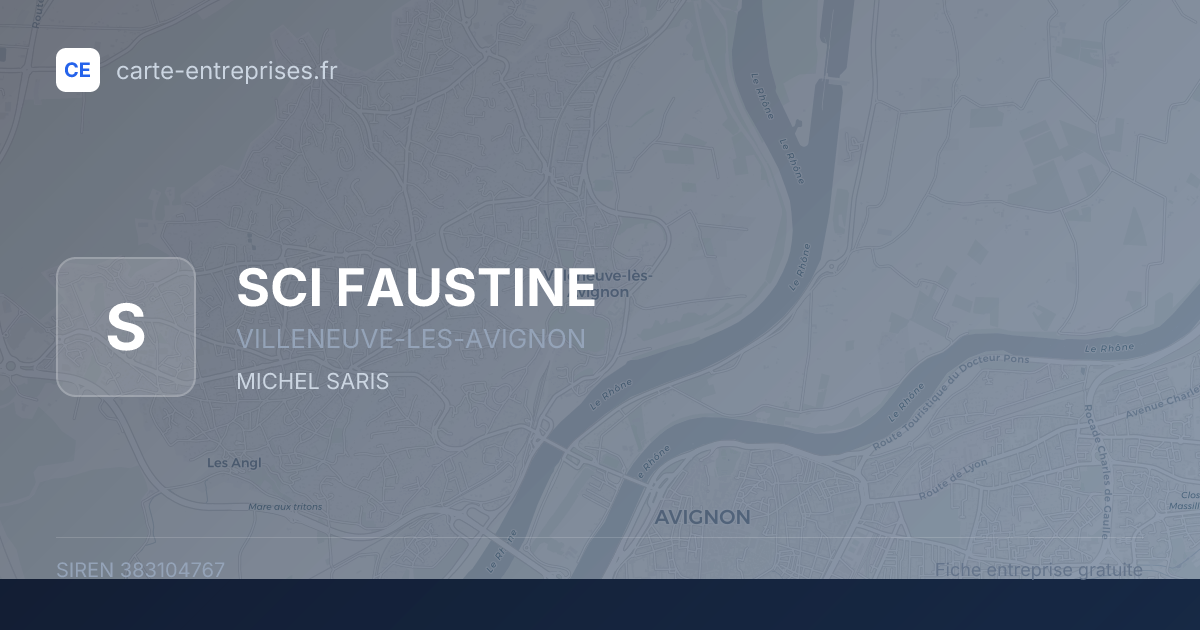 SCI FAUSTINE — 383104767 — fiche entreprise