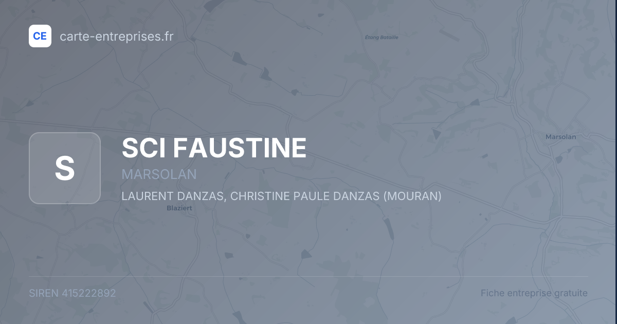 SCI FAUSTINE — 415222892 — fiche entreprise