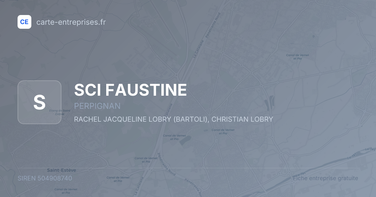 SCI FAUSTINE — 504908740 — fiche entreprise