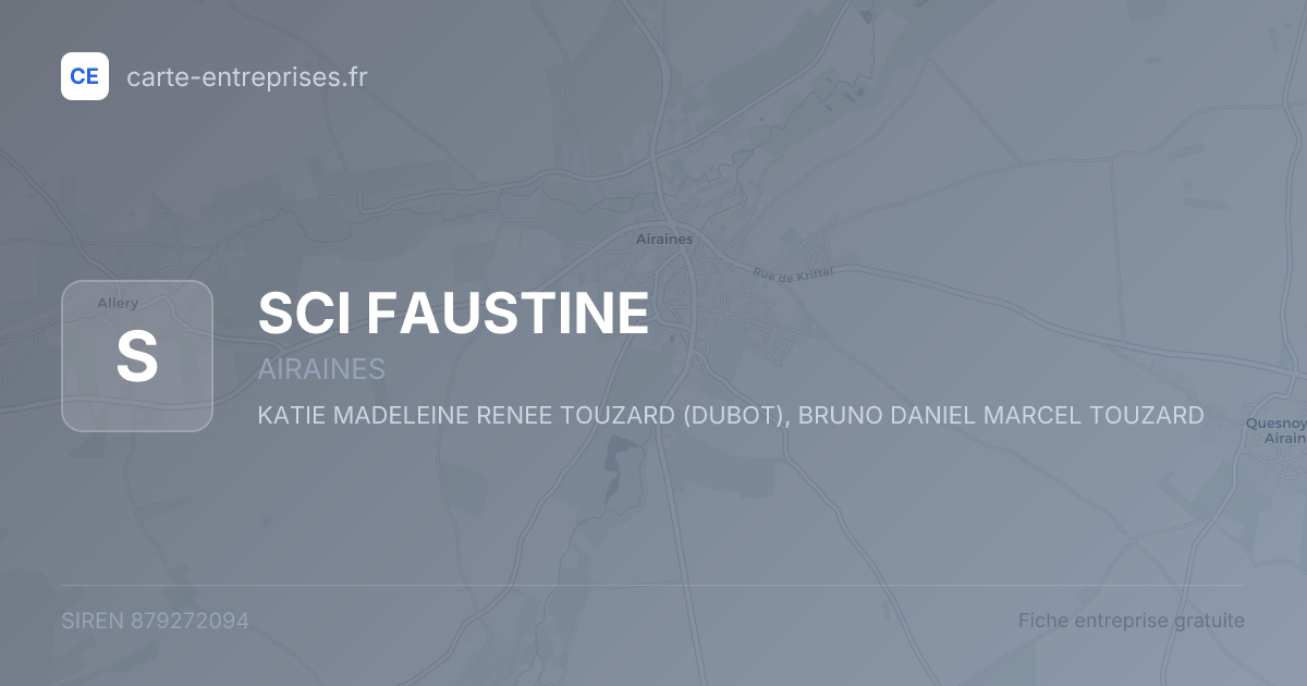 SCI FAUSTINE — 879272094 — fiche entreprise