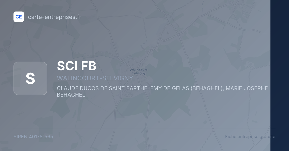 SCI FB — 401751565 — fiche entreprise