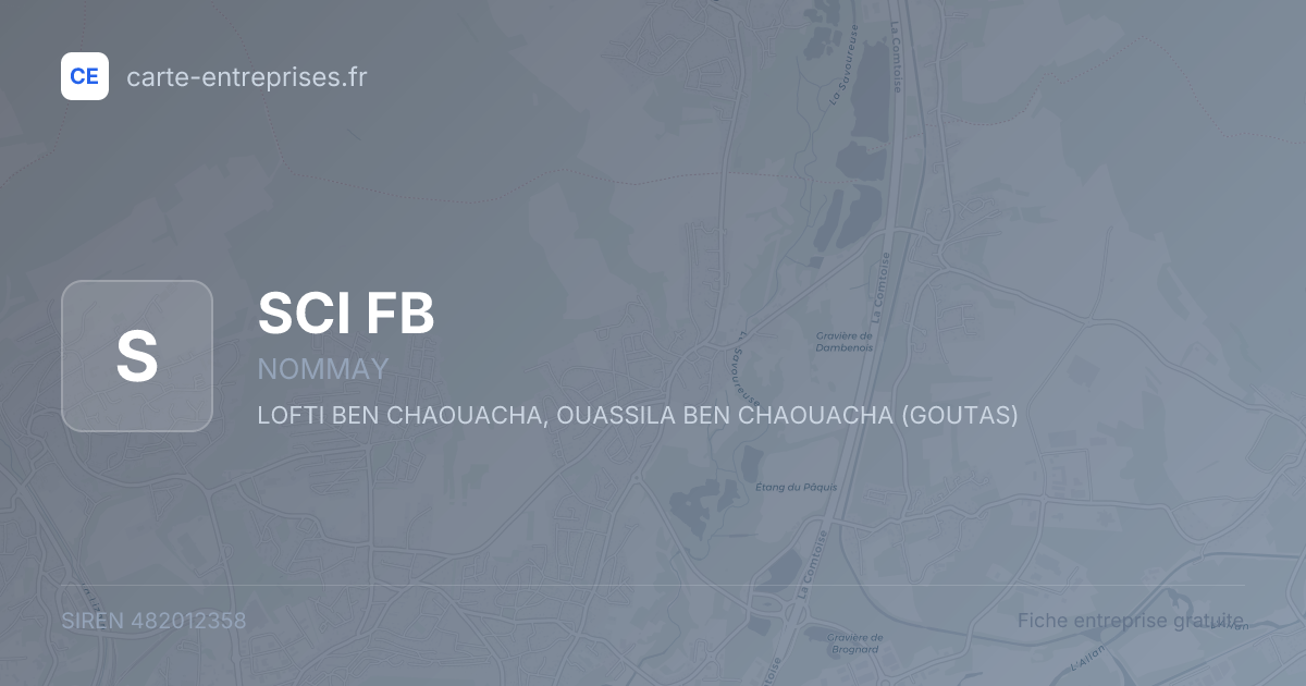 SCI FB — 482012358 — fiche entreprise