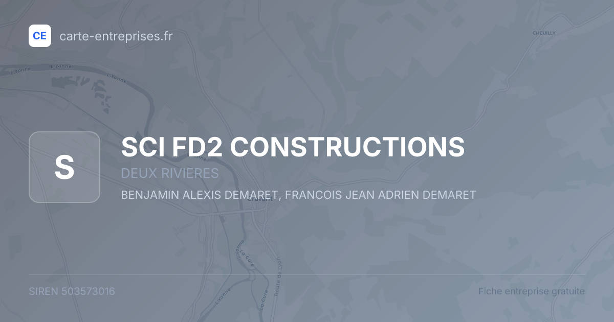 SCI FD2 CONSTRUCTIONS — 503573016 — fiche entreprise