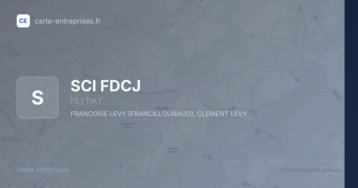 SCI FDCJ — 482655404 — fiche entreprise