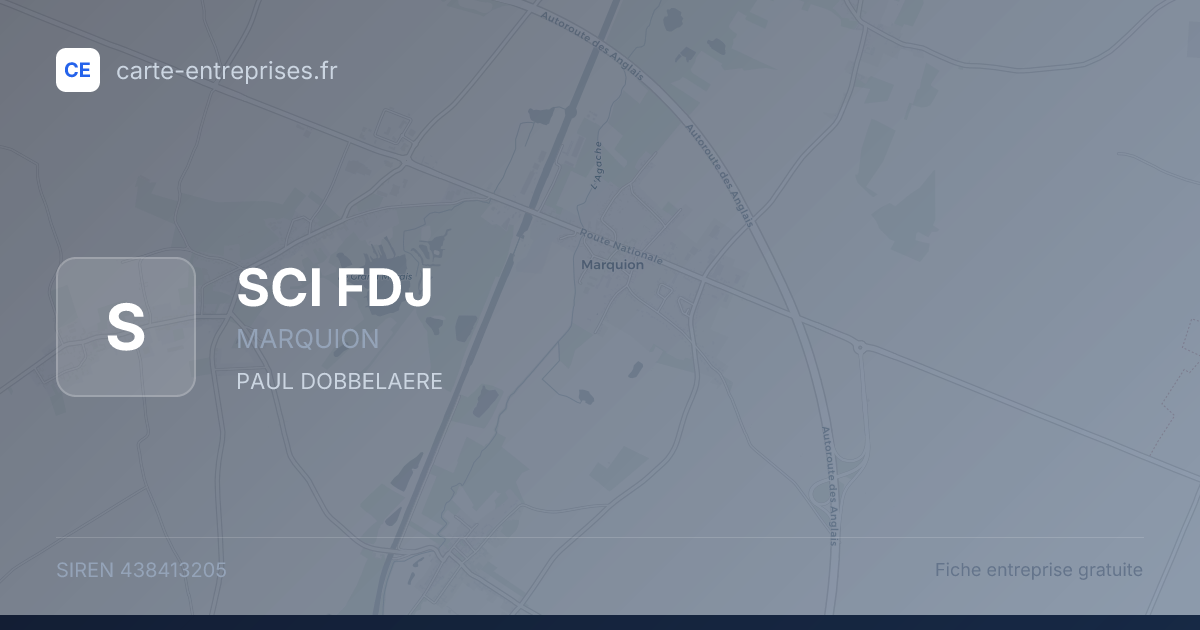SCI FDJ — 438413205 — fiche entreprise