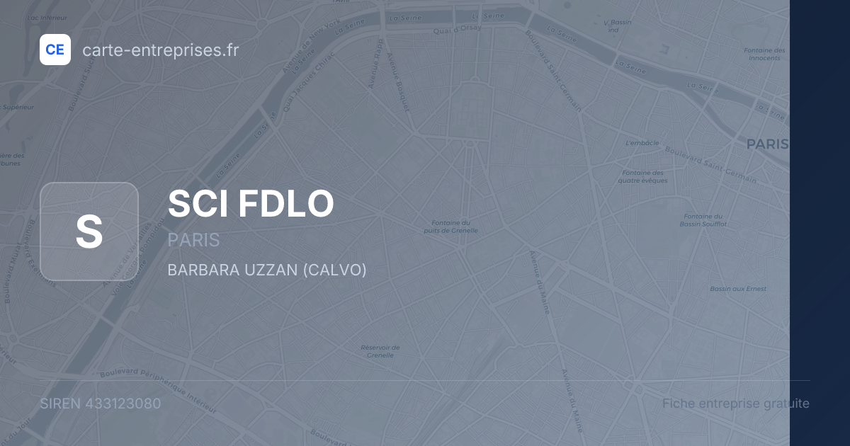 SCI FDLO — 433123080 — fiche entreprise