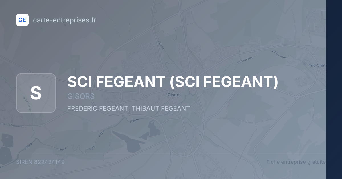 SCI FEGEANT — 822424149 — fiche entreprise