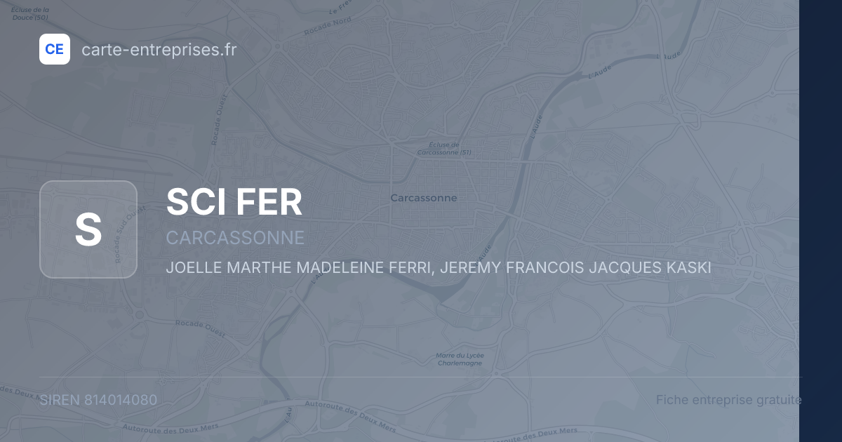 SCI FER — 814014080 — fiche entreprise