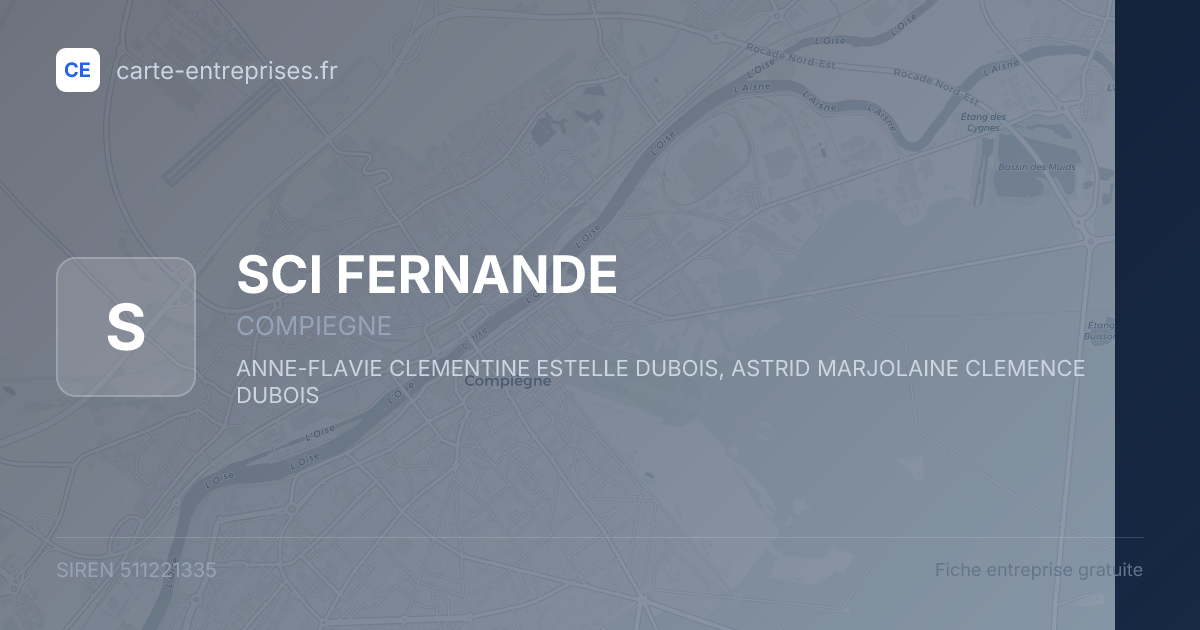SCI FERNANDE — 511221335 — fiche entreprise