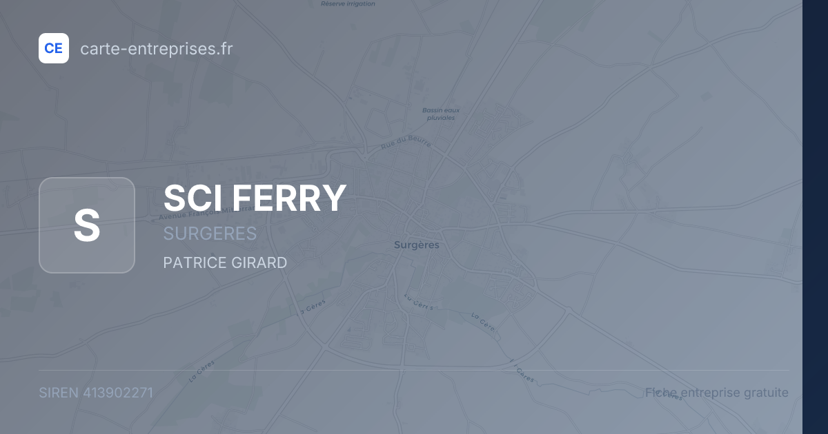 SCI FERRY — 413902271 — fiche entreprise