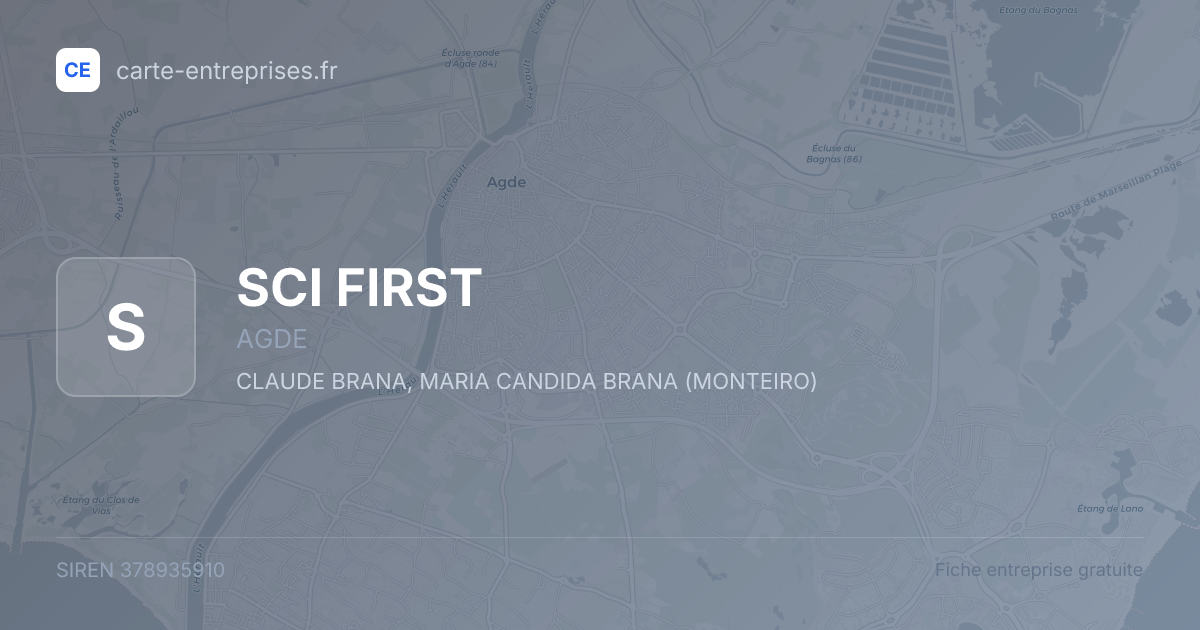 SCI FIRST — 378935910 — fiche entreprise