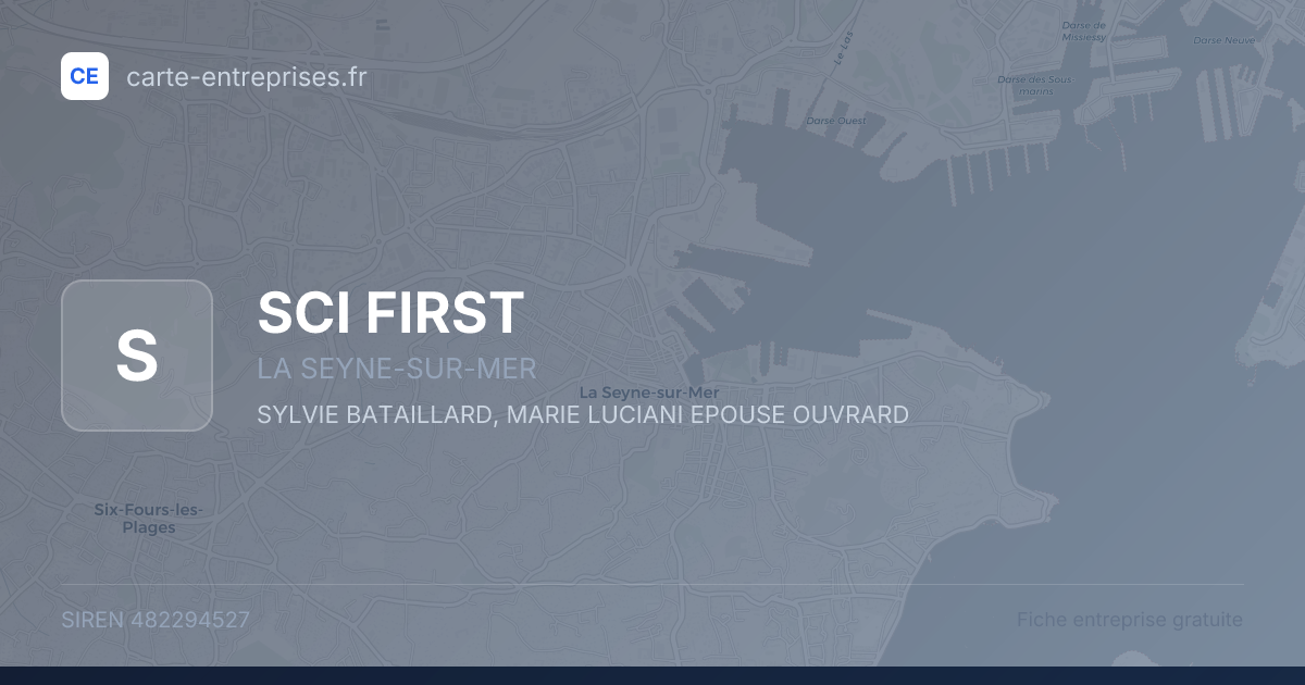 SCI FIRST — 482294527 — fiche entreprise