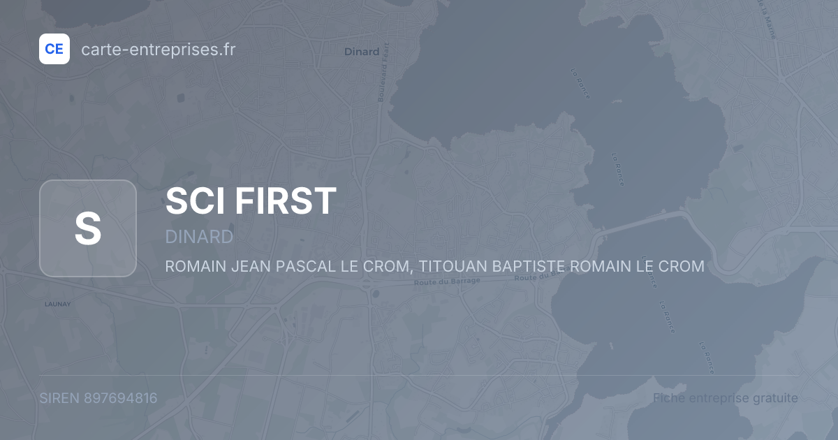 SCI FIRST — 897694816 — fiche entreprise
