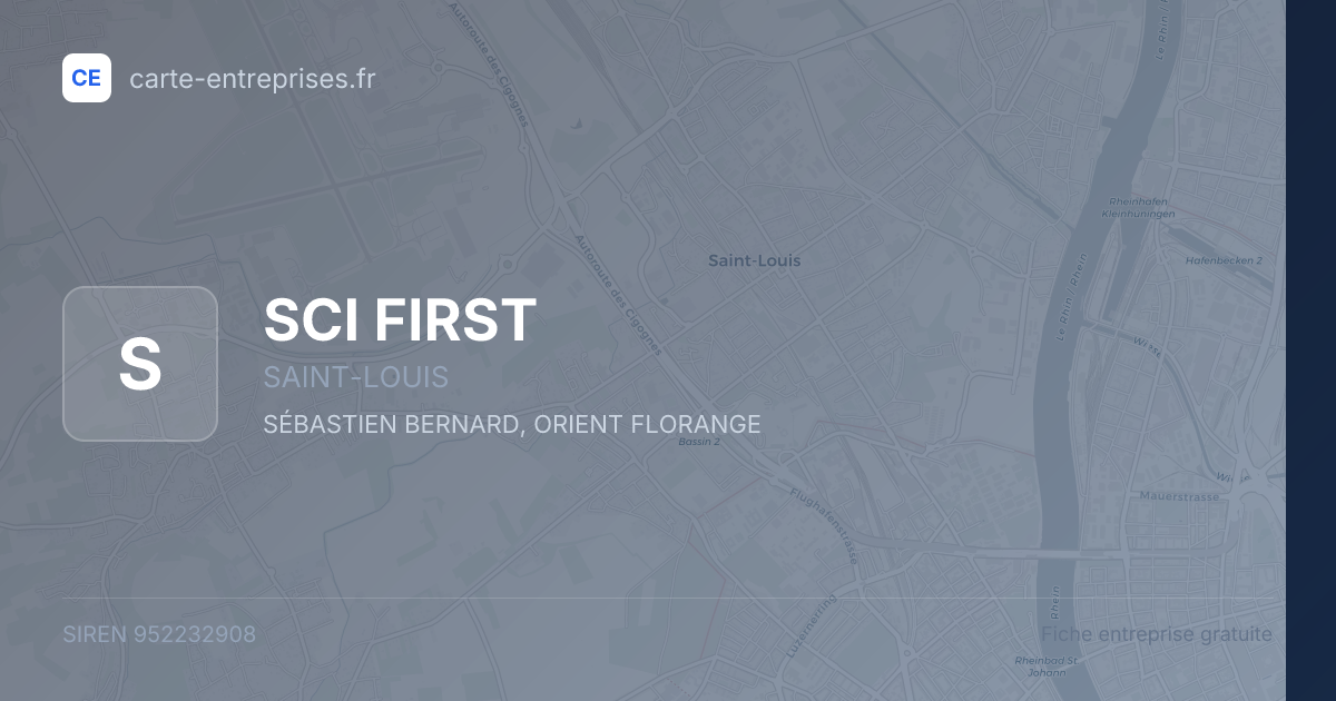 SCI FIRST — 952232908 — fiche entreprise