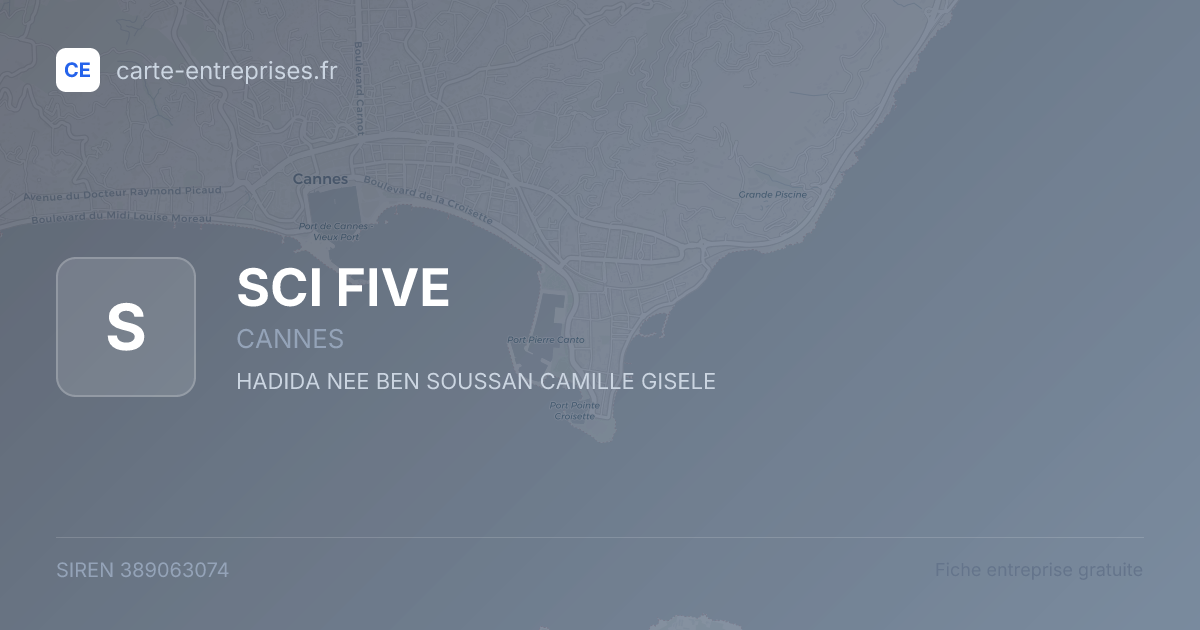 SCI FIVE — 389063074 — fiche entreprise