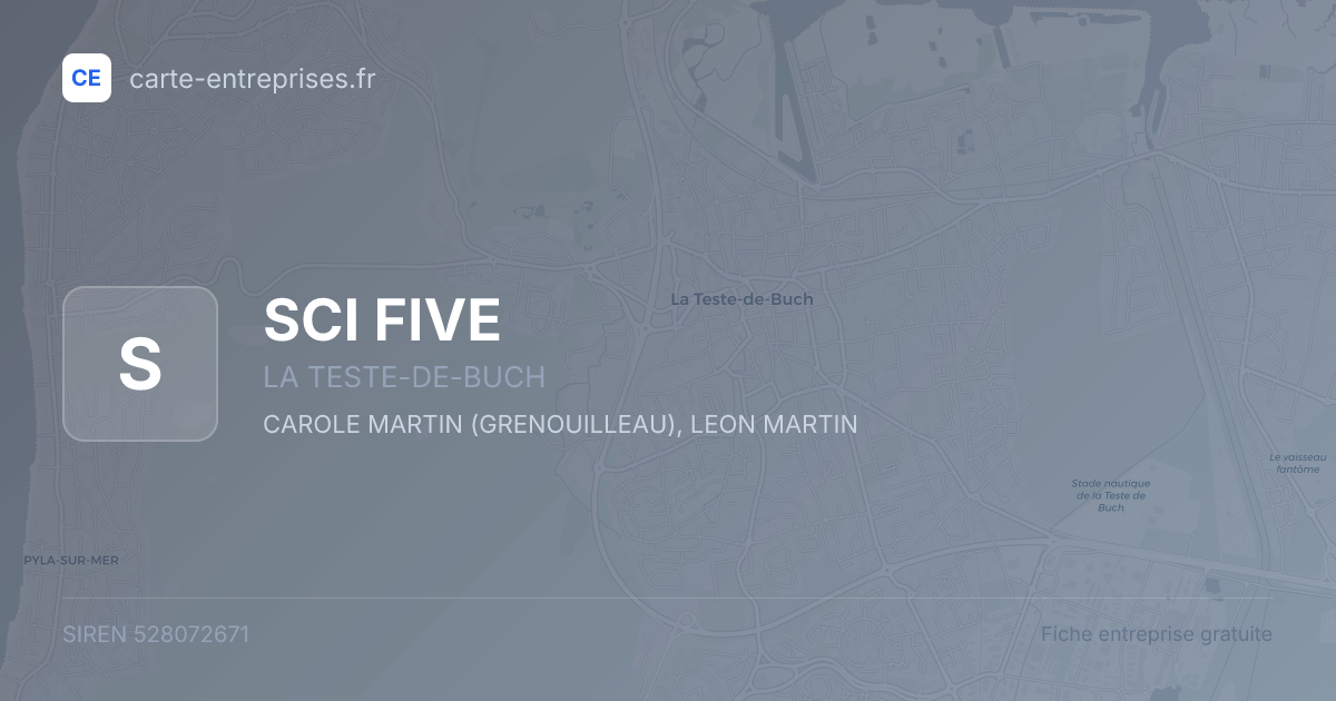 SCI FIVE — 528072671 — fiche entreprise