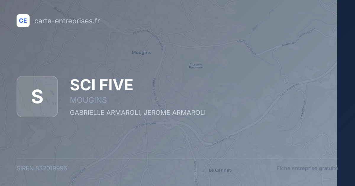 SCI FIVE — 832019996 — fiche entreprise