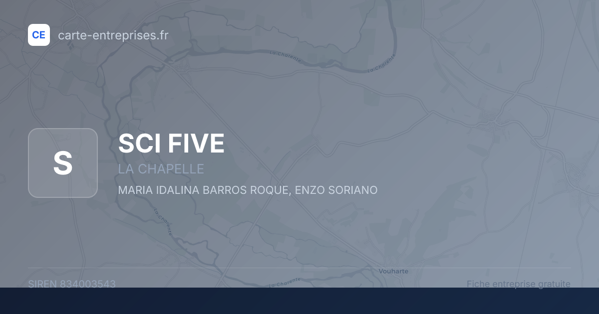 SCI FIVE — 834003543 — fiche entreprise