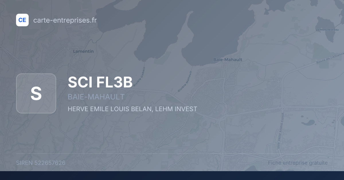SCI FL3B — 522657626 — fiche entreprise