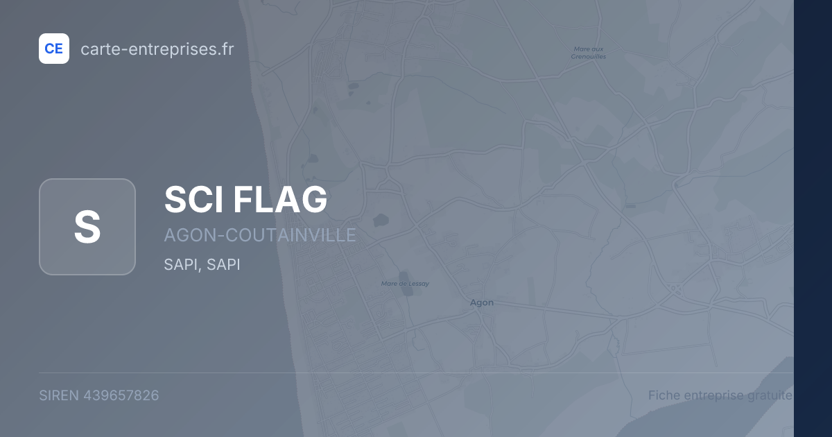 SCI FLAG — 439657826 — fiche entreprise