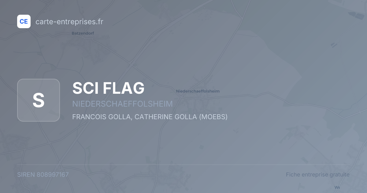 SCI FLAG — 808997167 — fiche entreprise