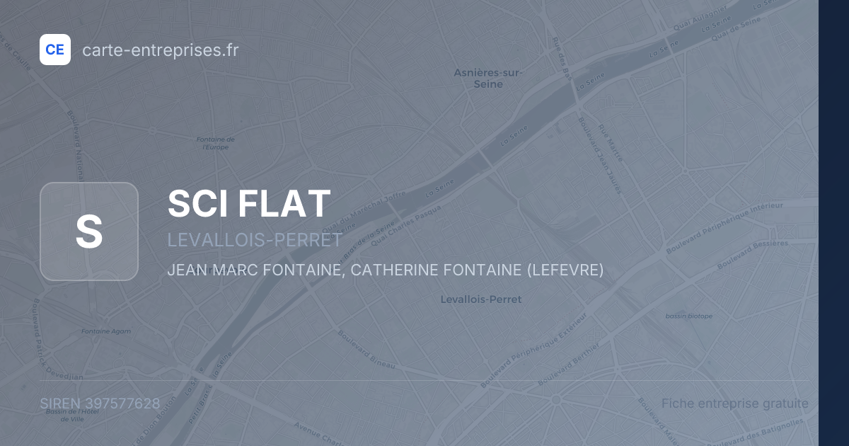SCI FLAT — 397577628 — fiche entreprise