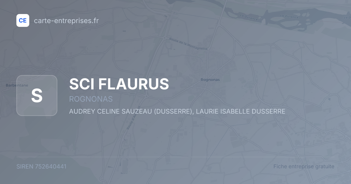 SCI FLAURUS — 752640441 — fiche entreprise