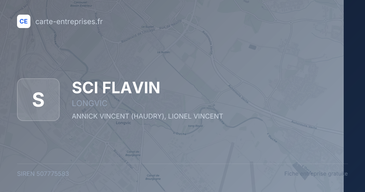 SCI FLAVIN — 507775583 — fiche entreprise