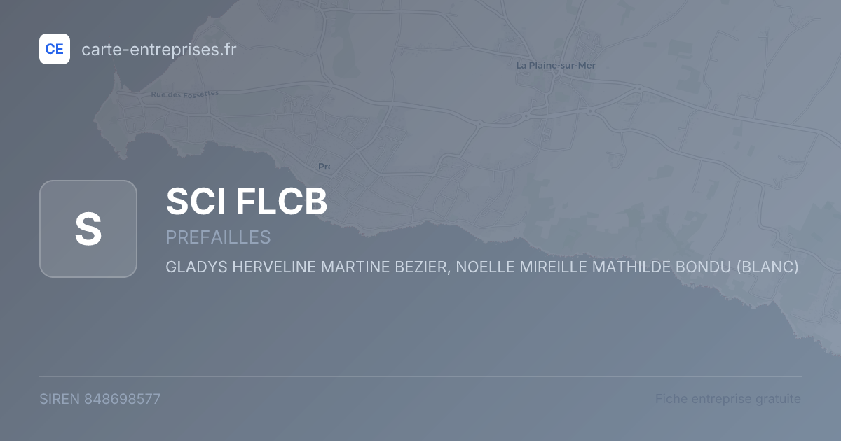 SCI FLCB — 848698577 — fiche entreprise
