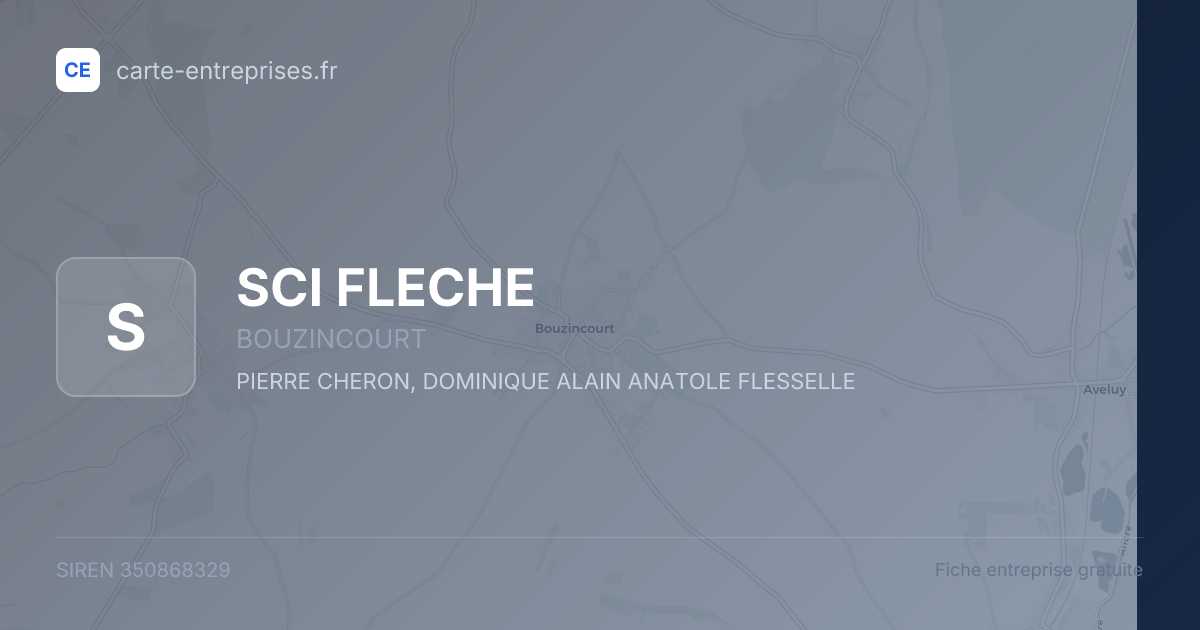 SCI FLECHE — 350868329 — fiche entreprise