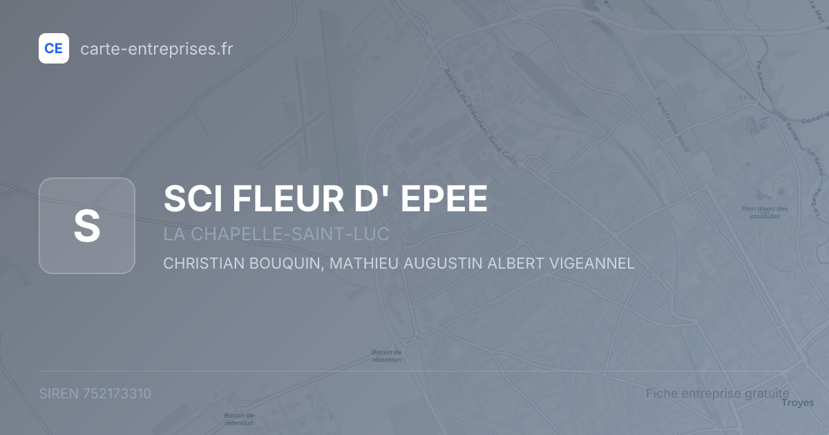 SCI FLEUR D' EPEE — 752173310 — fiche entreprise