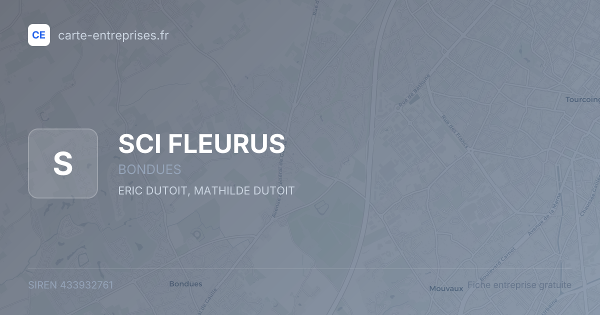 SCI FLEURUS — 433932761 — fiche entreprise