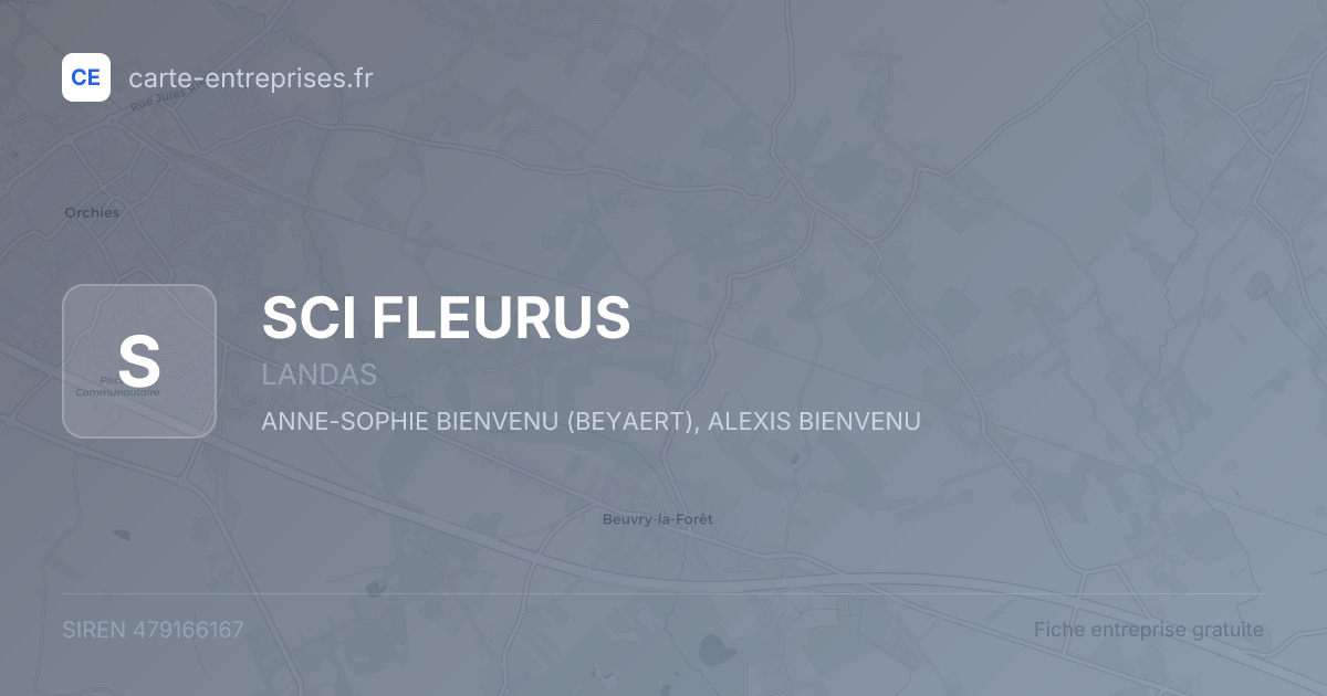 SCI FLEURUS — 479166167 — fiche entreprise