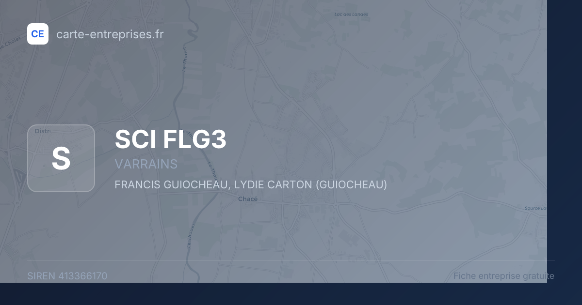 SCI FLG3 — 413366170 — fiche entreprise