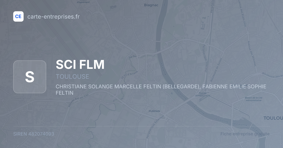 SCI FLM — 482074093 — fiche entreprise