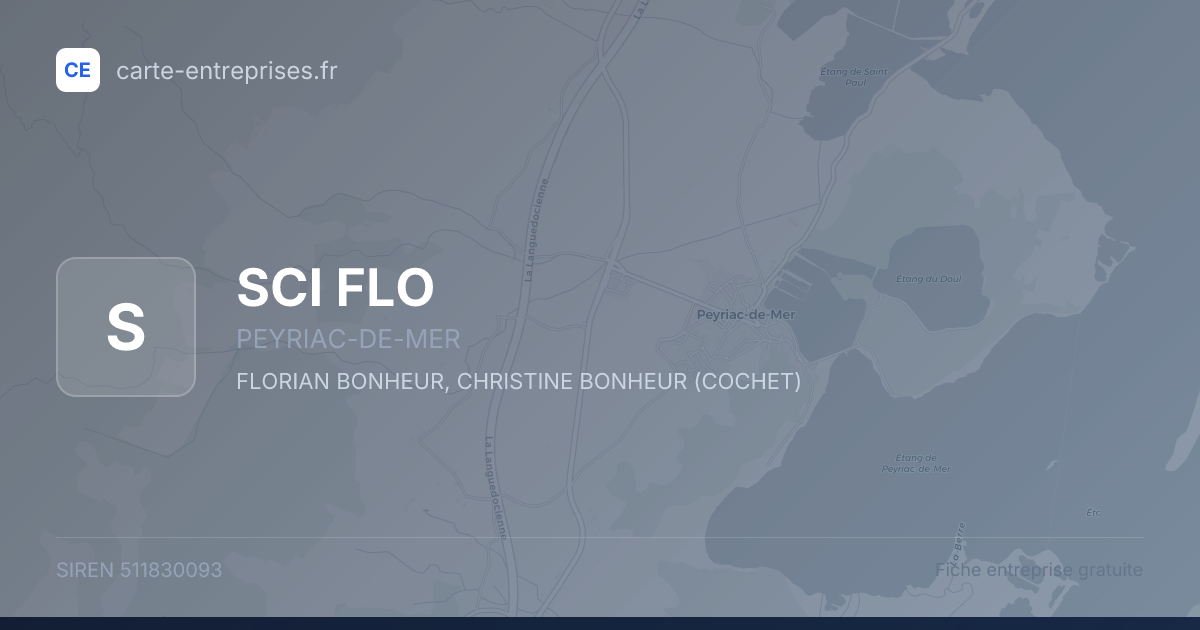 SCI FLO — 511830093 — fiche entreprise